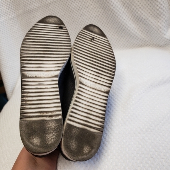 Franco Sarto Flore Black White‎ Academia Reptile Slip-On Womens Shoes Size 8 - Picture 10 of 11